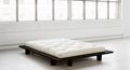 Single bed-WHITE LABEL-Cadre de lit  japonais JAPAN noir 140*200cm avec s
