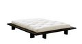 Single bed-WHITE LABEL-Cadre de lit  japonais JAPAN noir 140*200cm avec s