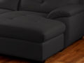 Adjustable sofa-WHITE LABEL-Canapé Cuir Angle DANA