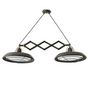 Outdoor hanging lamp-FARO-Suspension extérieure double extensible Plec LED I