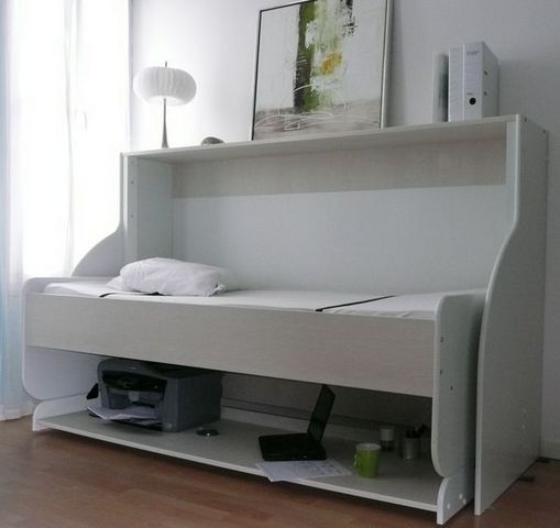 Combiné Lit / Bureau - Fold Away bed-Combiné Lit / Bureau-single