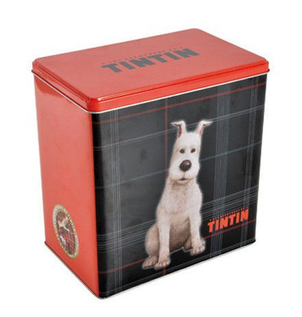 LES AVENTURES DE TINTIN - Pet food box-LES AVENTURES DE TINTIN-Boite à croquettes les aventures de tintin en méta