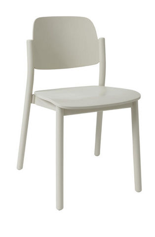 MARCEL BY - Chair-MARCEL BY-Chaise april en hêtre blanc perlé 49x50x78cm