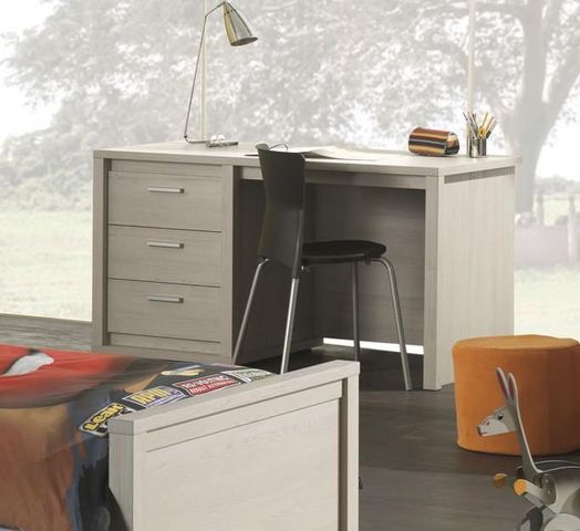 WHITE LABEL - Children's desk-WHITE LABEL-Bureau junior moderne coloris chêne gris doux