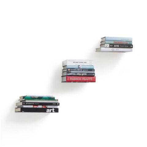 Umbra - Multi-level wall shelf-Umbra-Étagère à livres invisible Conceal (Pack de 3)