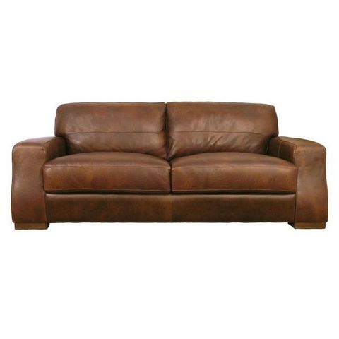 Abode Direct - Club sofa-Abode Direct-Sorrento Leather 2.5 Seater Sofa