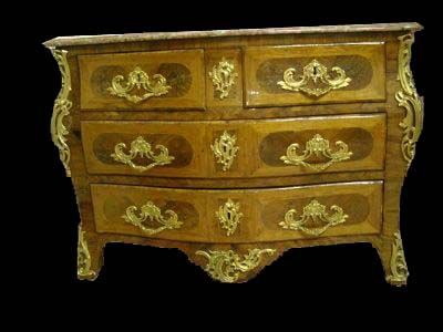 Le Grand Chêne Antic - Anduze - Double crossbow drawer chest-Le Grand Chêne Antic - Anduze