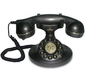 BRONDI - tlphone filaire vintage 10 - noir - Telefon