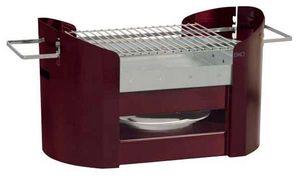 Don Hierro - barbecue portatif en acier galvanisé rouge foxy 70 - Holzkohlegrill