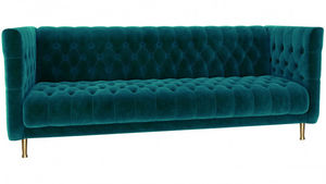 mobilier moss - armand bleu - Sofa 3 Sitzer