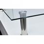 Couchtisch quadratisch-WHITE LABEL-Table basse design blanche verre
