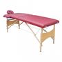 Massagetisch-WHITE LABEL-Table de massage 2 zones rouge