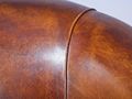 Clubsessel-WHITE LABEL-Fauteuil vintage CORNWELL en cuir marron