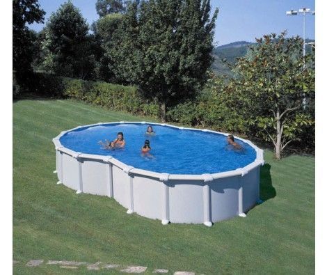 GRE - Pool mit Stahlohrkasten-GRE-Piscine VARADERO 640 x 390 x 120 cm