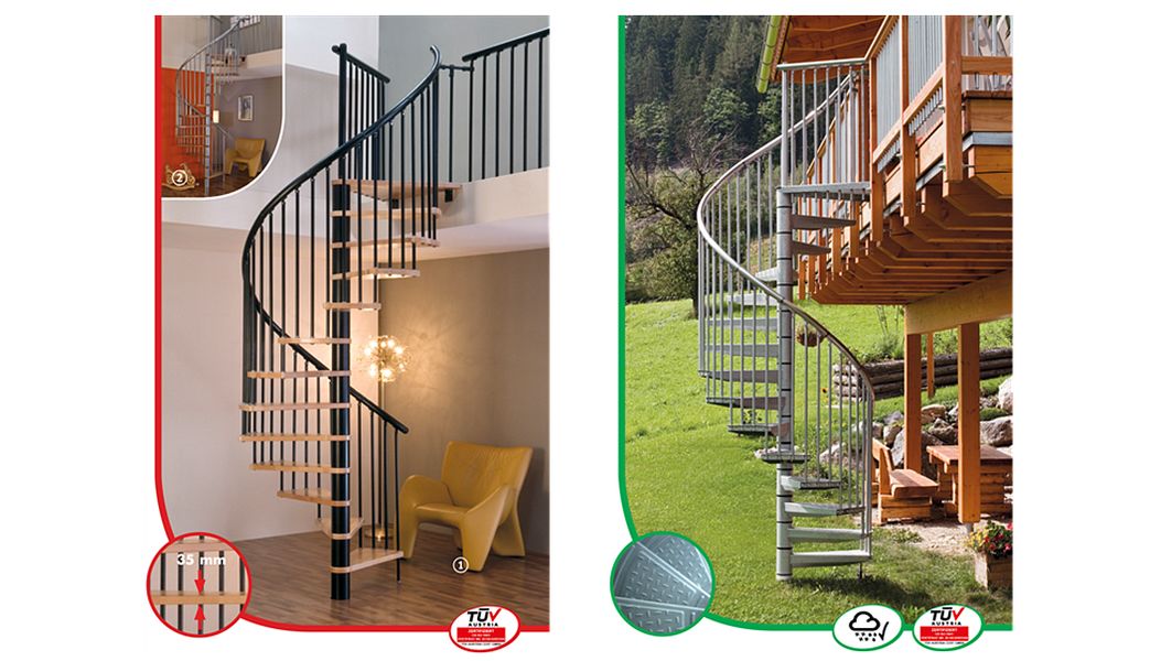 MINKA Escalera helicoidal Escaleras/escalas Equipo para la casa  | 
