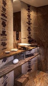 STUC et MOSAIC (mosaique) - salle de bain - Cuarto De Baño