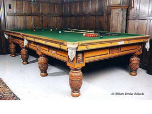Sir William Bentley Billiards - the green man table - Billar Americano