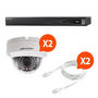 Cámara de vigilancia-HIKVISION-Kit video surveillance Hikvision 2 caméra dôme N°6