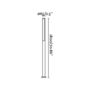 Farola de jardin-FARO-Lampadaire cylindre Beret LED IP54 H180 cm