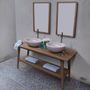 Mueble de cuarto de baño-BOIS DESSUS BOIS DESSOUS-Meuble de Salle de bain en bois de Teck 150