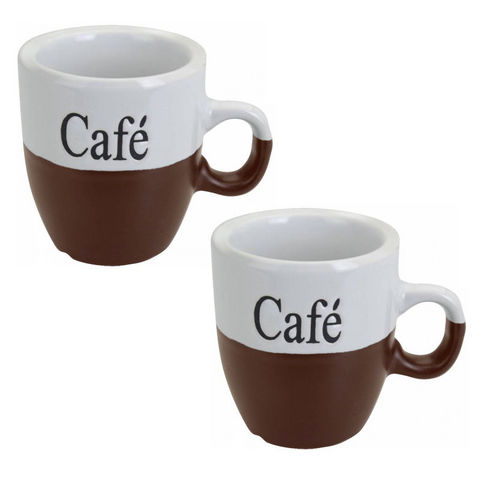 WHITE LABEL - Taza-WHITE LABEL-Lot de 2 mugs à café