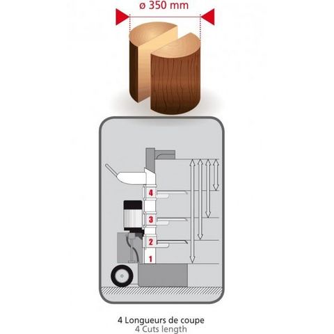 FARTOOLS - Cortador de madera-FARTOOLS-Fendeur de buches vertical électrique 10 tonnes Fa