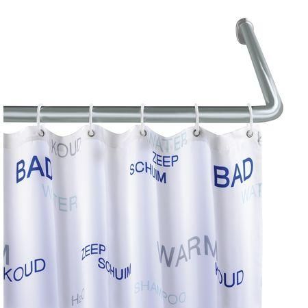 Wenko - Barra angular para cortina de ducha-Wenko