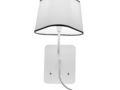 lampada da parete-Designheure-PETIT NUAGE - Applique avec Liseuse LED Blanc/Noir