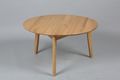 Tavolino rotondo-WHITE LABEL-Table basse ronde OLGA en chêne massif