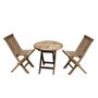 Set tavolo e sedie da giardino-BOIS DESSUS BOIS DESSOUS-Salon de jardin pour enfant en bois de teck MIDLAN