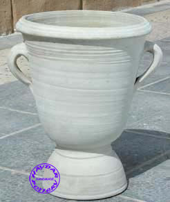 HAYDAR POTTERY - Vaso a coppa da giardino-HAYDAR POTTERY-Vase à pied